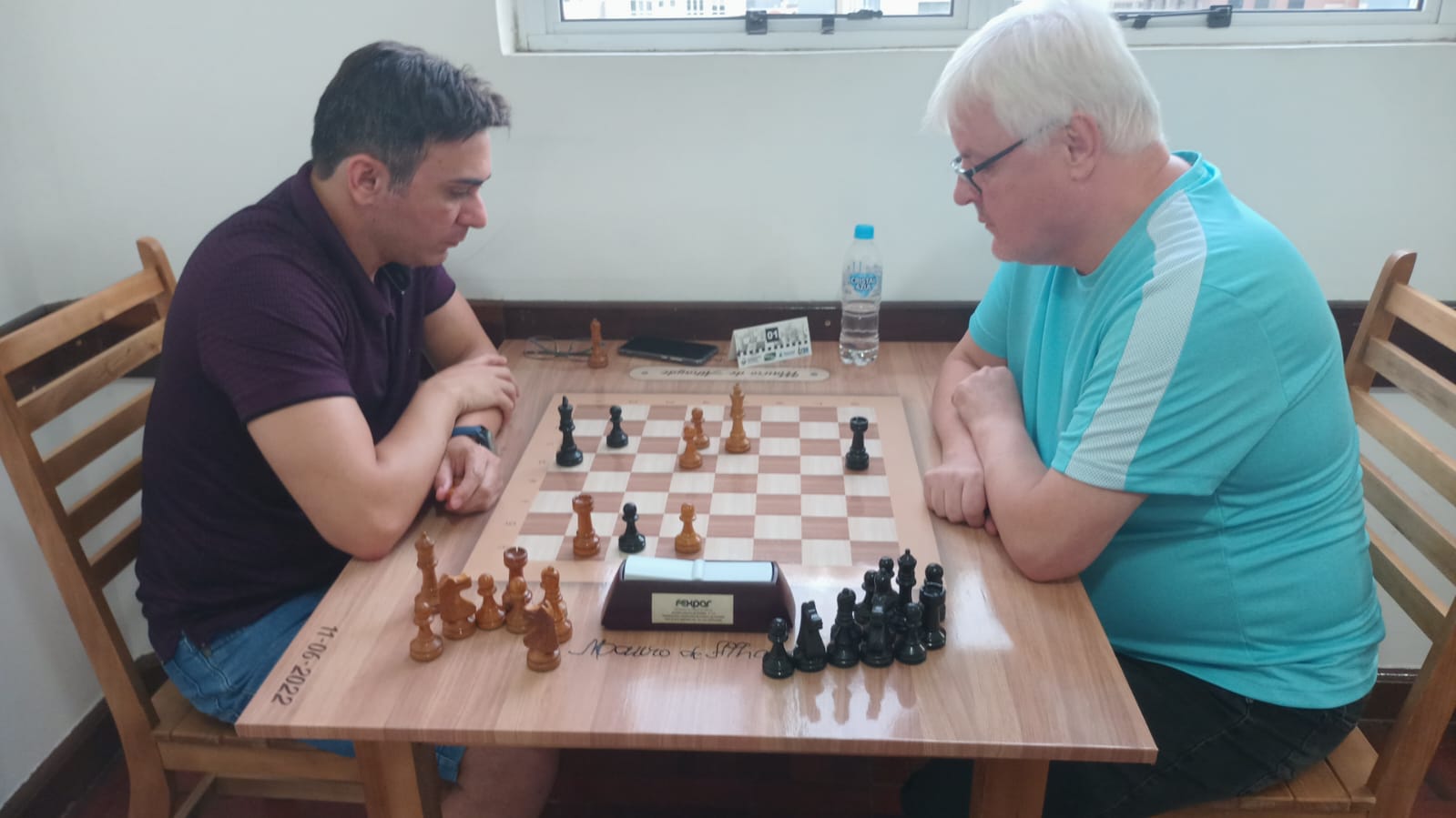 O Campeão do Floripa Chess Open 2023, GM Alan Pichot. A partida