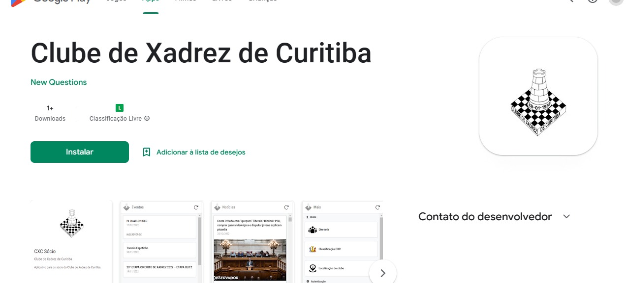 Clube de Xadrez de Curitiba – Apps no Google Play