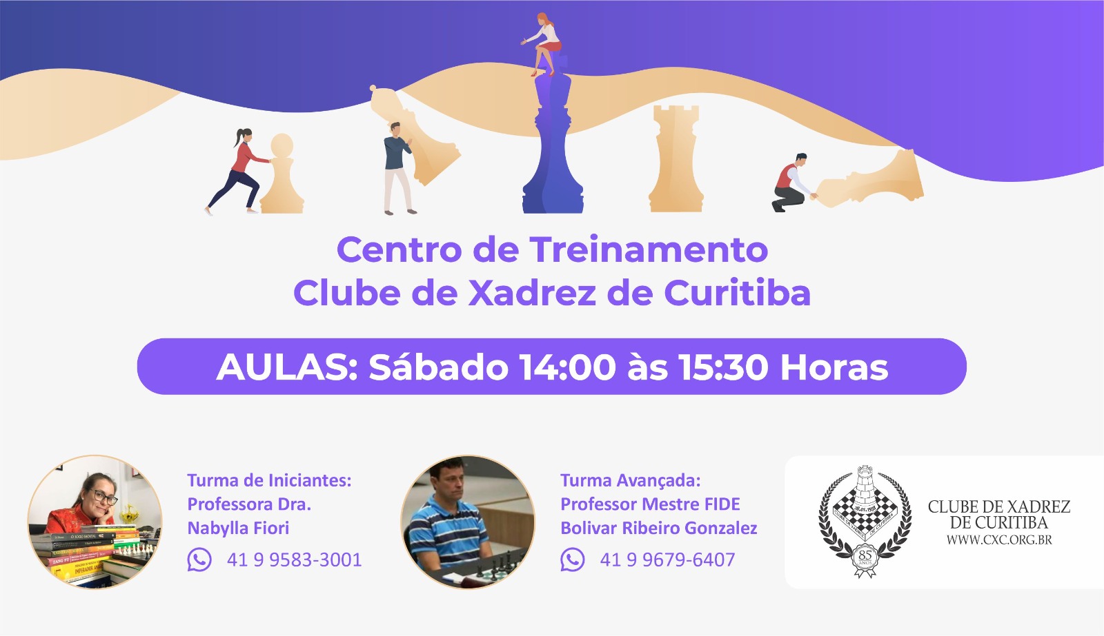 Clube de Xadrez retoma atividades presenciais - Prefeitura de Curitiba