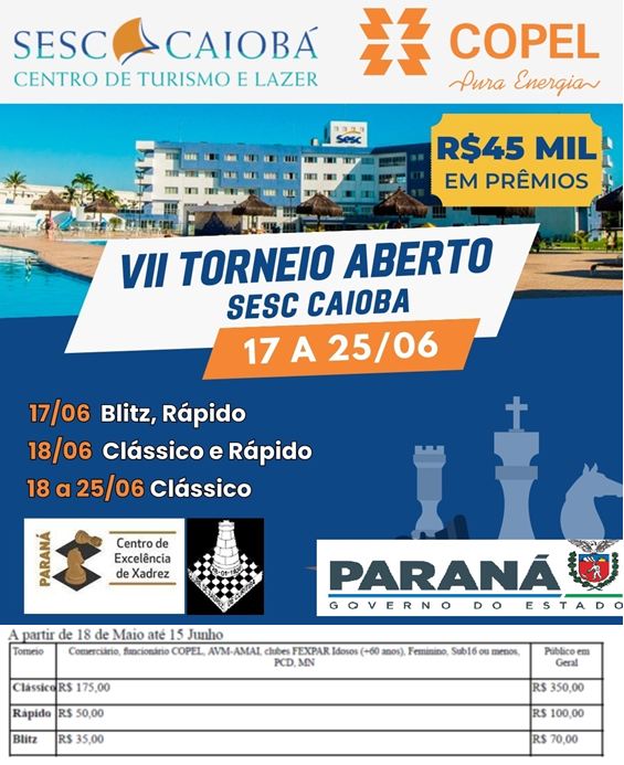 Xadrez Social Clube: Torneios no Nordeste do Brasil