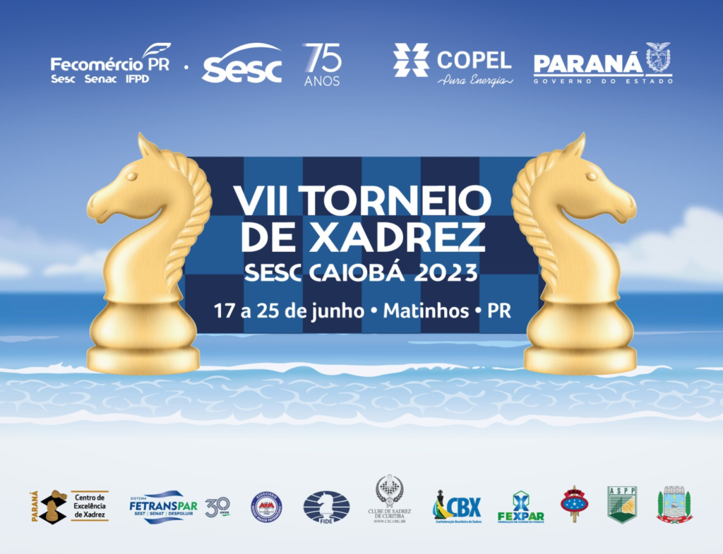 Inscrições abertas para VI Torneio de Xadrez Sesc Caiobá, que vai